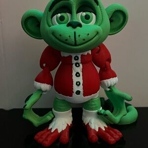 Limited Edition- Christmas Flexi Grinch Monkey by 3D print